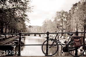 Amsterdam: bike on the bridge #3
