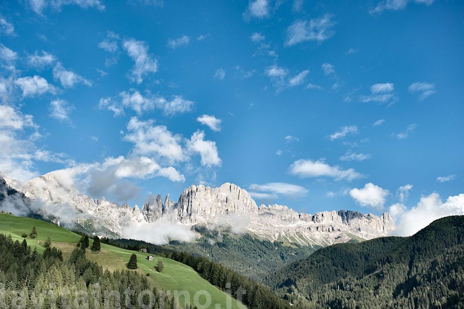 view of the Rosengarten (Catinaccio)