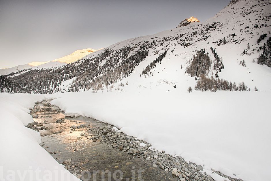 reflection of clear sunset